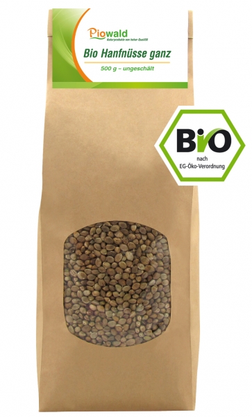 BIO Hanfnüsse ganz - 500g