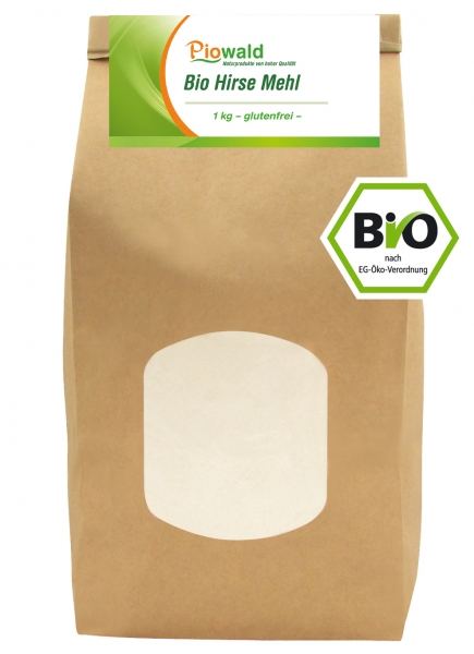 BIO Hirse Mehl - 1 kg, glutenfrei