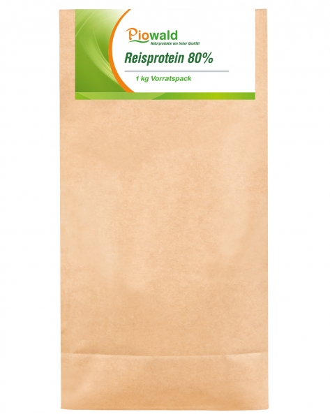 Reisprotein 80% - 1 kg Vorratspack, glutenfrei