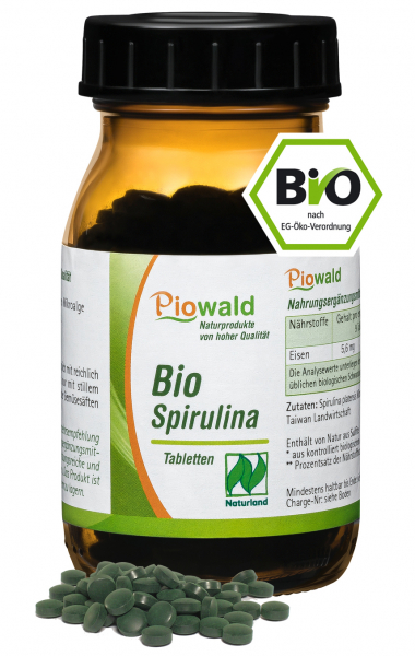 BIO Spirulina - 200 Tabletten/80g - Naturland