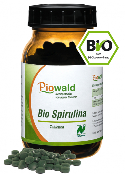 BIO Spirulina - 400 Tabletten/160g - Naturland