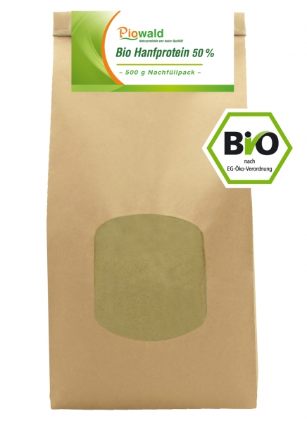 BIO Hanfprotein - 500g Nachfüllpack