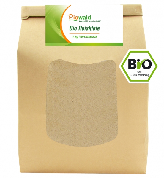 BIO Reiskleie - 1 kg, glutenfrei