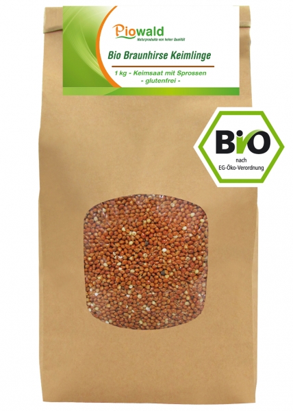 BIO Braunhirse Keimlinge - 1 kg glutenfrei