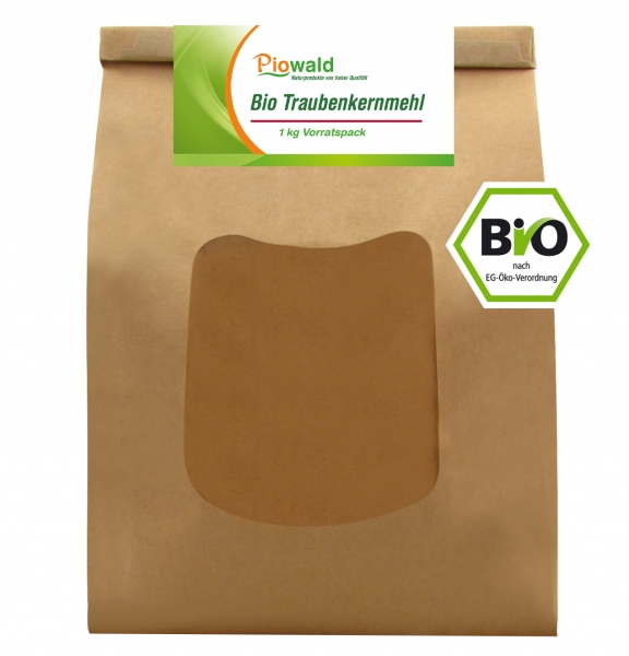 BIO Traubenkernmehl - 1 kg Vorratspack