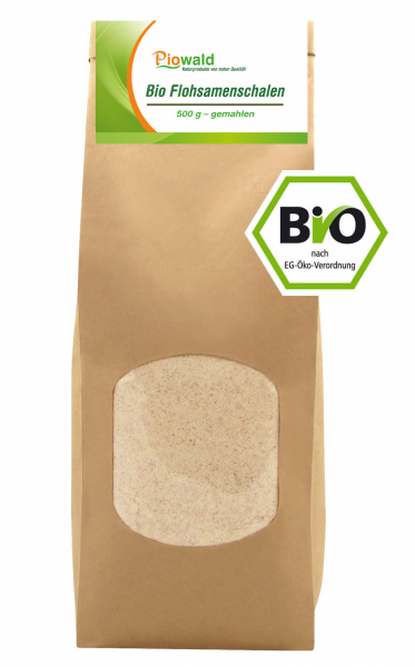 BIO Flohsamenschalen - 500g gemahlen