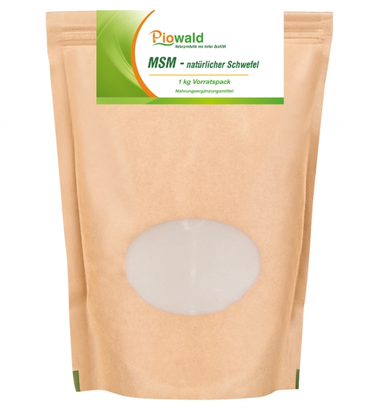 MSM natürlicher Schwefel - 1 kg Pulver
