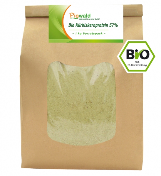 BIO Kürbiskernprotein 57% - 1 kg Vorratspack