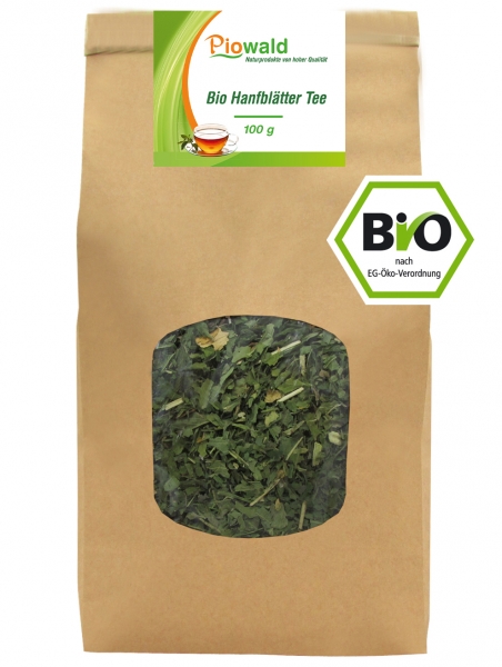 BIO Hanfblätter Tee - 100g loser Tee