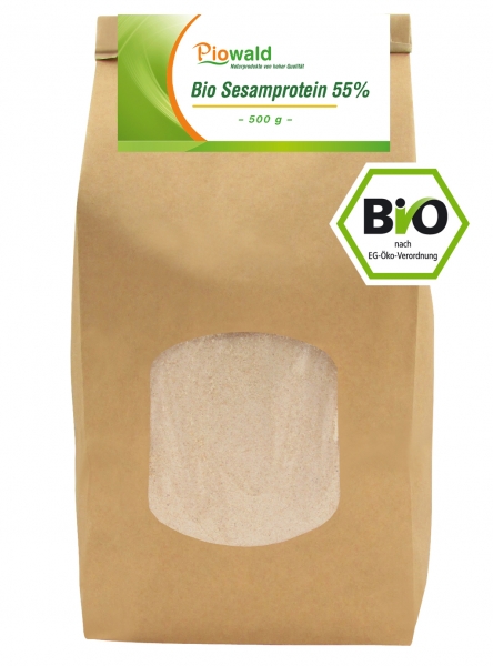BIO Sesamprotein 55% - 500g Nachfüllpack