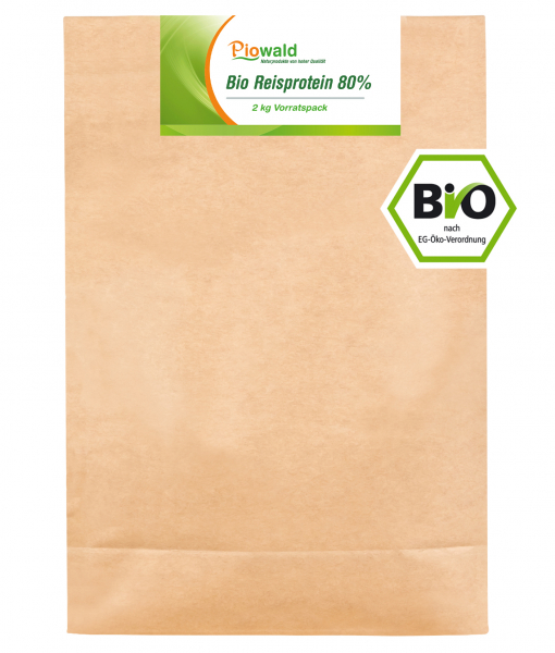 BIO Reisprotein 80% - 2 kg Vorratspack