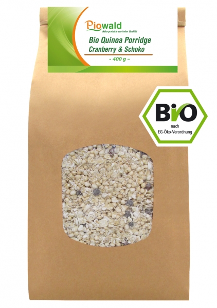BIO Quinoa Porridge - Cranberry & Schoko 400g
