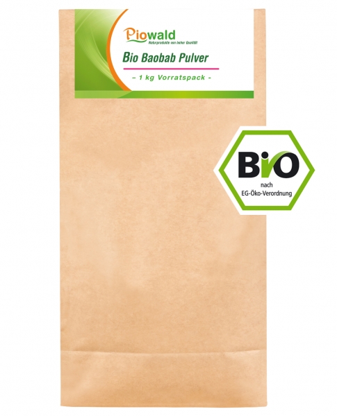 BIO Baobab Frucht - 1 kg Pulver Vorratspack