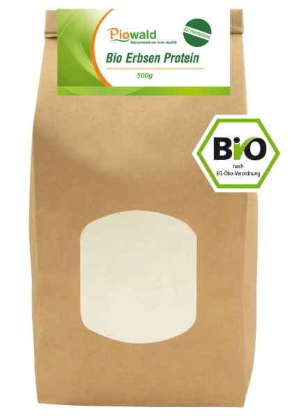 BIO Erbsenprotein - 500g Pulver aus EU-Herstellung