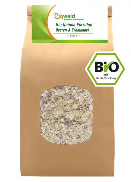 BIO Quinoa Porridge - Beeren & Erdmandel 800g