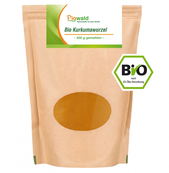 BIO Kurkumawurzel Pulver - 400g Vorratspack